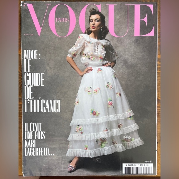 VOGUE Paris 996 April 2019 Lagerfeld Bailey Rubinstein Sims Inez - Picture 1 of 1